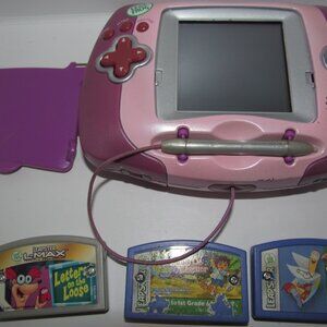 Leapfrog Leapster Handheld Video game System Vintage 2003 Y2K CLEAN & Working